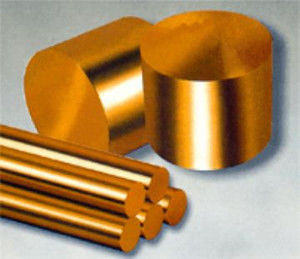 China Gold Color W70cu30 Copper Tungsten Alloy Flat Blanks For Spaceflight Field supplier