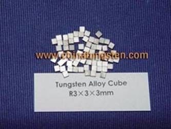 High Density Tungsten Nickel Iron Alloy Cube Yield Strength More Than 650MPa supplier